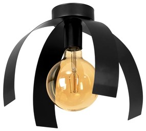 Плафон ПЕТРА, черен, 1xE27