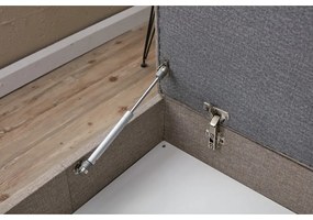 Антрацитен ъглов диван (ляв ъгъл) Eva – Balcab Home