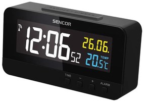 Sencor - Дигитален часовник с аларма и термометър 230V/1xCR2032