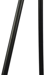 Модерна подова лампа за външен монтаж черна IP44 с LED на слънчева енергия - Virginia