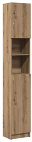 856049 vidaXL Шкаф за баня Artisan Oak 32x25,5x190 cm Инженерна дървесина