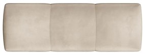 Бежов кадифен подлакътник за модулен диван Rome Velvet - Cosmopolitan Design