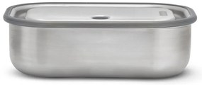 Кутия за храна Black+Blum BAM-SS-L018, 1 l, Правоъгълна, Подходяща за фурна, Без BPA, Неръждаема стомана, Сив