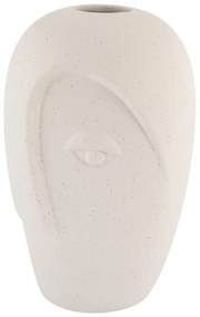 Кремава керамична ваза (височина 19,5 cm) Face – House Nordic