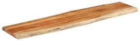370640 vidaXL Плот за маса, 160x40x3,8 см, правоъгълен, акация масив, жив ръб