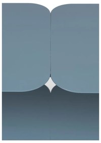 Светлосин метален рафт 100x62 cm River - Zuiver