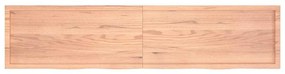 363736 vidaXL Стенен рафт светлокафяв 220x50x(2-4) см обработен масивен дъб