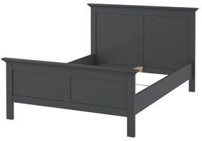 Сиво двойно легло 140x200 cm Paris – Tvilum