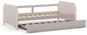 Кремаво разтегателно детско легло от масивен бор 90x190 cm Enola – Marckeric