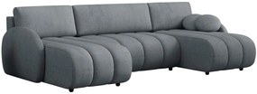 Ъглов диван Zara U-Сиво