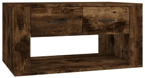 816533 vidaXL Кафе маса, опушен дъб, 80x50x40 см, инженерно дърво