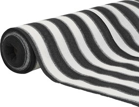 Засенчваща мрежа антрацит и бяло 1,5x10 м HDPE 195 г/м²
