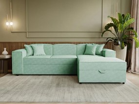 Ъглов диван Santos-Мента десен