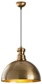Висящо осветително тяло в златисто с метален абажур ø 40 cm Berceste – Opviq lights