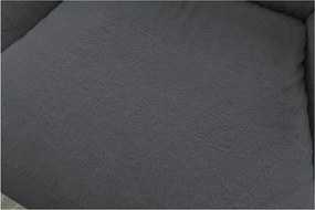 Тъмносив пуф от изкуствен косъм Lilibet – Bobochic Paris