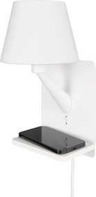 Бяла стенна лампа Comfort – Trio