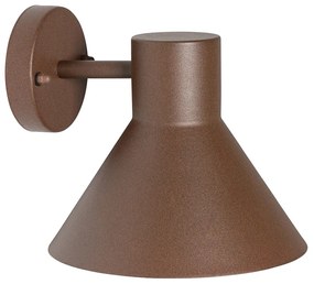 Индустриален външен стенен аплик ръждясало кафяв конус IP44 - Natas