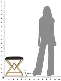 Стол в черно и златно Piramid - Mauro Ferretti