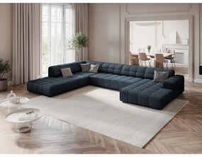 Син ъглов диван (ляв ъгъл/"U") Chicago - Cosmopolitan Design