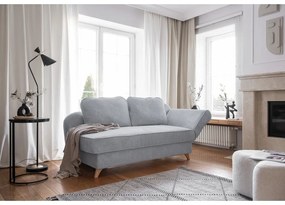 Светлосив шезлонг от рипсено кадифе (десен ъгъл) Chic Charlotte – Miuform