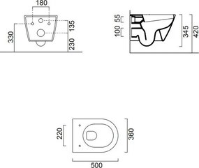Мивка Kube-X/50 с капак Super Slim MS86SC GSI
