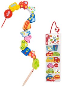 Classic world - Дървена играчка за нанизване - Превозни средства