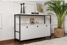 Бяла матова конзолна маса 29,5x120 cm Solace – Kalune Design