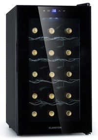 Klarstein Barolo 15 Uno, охладител за вино. 48 литра, 15 бутилки, 11-18°C, SingleZone