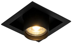 Комплект от 6 модерни вградени спота черни регулируеми - Roof