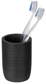 Черна чаша за четки за зъби от полиресин Altavalle – Wenko