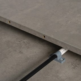 Кръгла сгъваема трапезна маса с допълнителна плоча ø 120 cm Rocía – Ixia