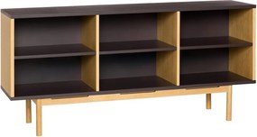 Кафяв скрин от декор от дъб 140x65x35 cm Dual – Hübsch