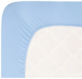 Син еластичен чаршаф от джърси 90x200 cm Boxspring – Andrea Simone