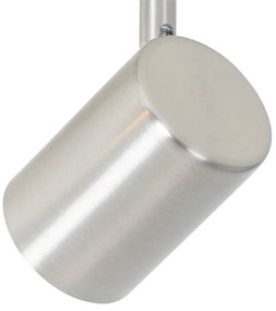 Модерна таванна лампа стомана 2-светлина регулируема - Jeana