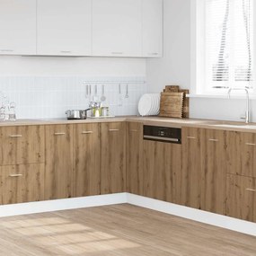 856096 vidaXL Кухненски шкаф, Lyon дъб артизан, 75,5x75,5x81,5 см