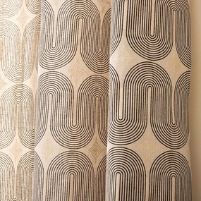 Черно/бежово перде 140x240 cm Ondine – douceur d'intérieur