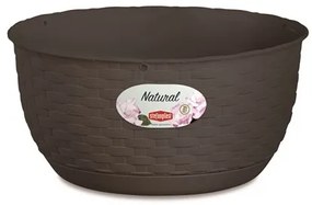 Stefanplast - Висяща кашпа панер Natural Line 30 см - мока