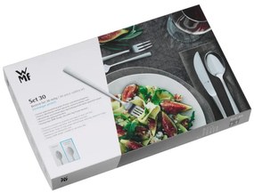 Комплект прибори WMF Merit Protect, 30 части, Cromargan protect, Защита от надраскване и износване, Неръждаема стомана 18/10, Сребрист мат