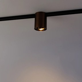 Модерен 1-фазен релсов прожектор тъмно бронз - Rondoo Up