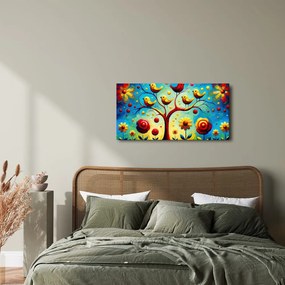 Картина на платно – Цветно дърво на живота