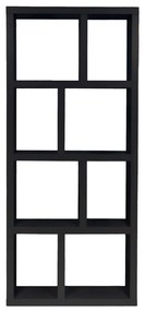 Черна етажерка за книги 70x159 cm Berlin - TemaHome