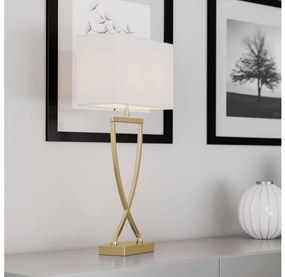 ByRydens 2829610-5000 - Настолна лампа OMEGA 1xE27/5W/230V бял/златист