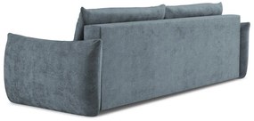 Син шенилов разтегателен диван 230 cm Leila – Makamii