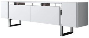 ТВ шкаф Yildiz, цвят Бял Сребърен