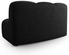 Черно-антрацитен модулен диван (среден модул) Lupine – Micadoni Home