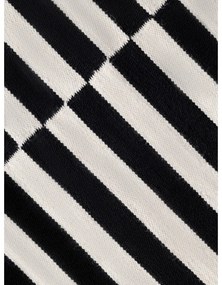 Черно-бял двустранен ръчно изработен вълнен килим 80x150 cm Donna – Hanse Home