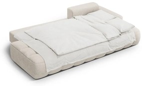 Бежов сгъваем/с място за съхранение ъглов диван (десен ъгъл) Linz – Cosmopolitan Design