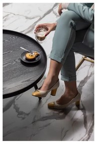 Черна масичка за кафе, Ø 78 cm WOOOD Mesa