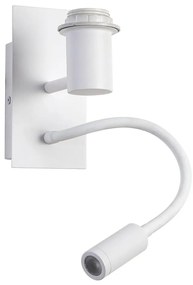 Brilagi - LED Гъвкав аплик NUBILA 1xE27/25W/230V + LED/3W бял