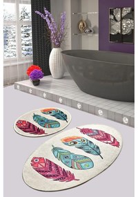 Килими за баня в комплект от 2 бр. 60x100 cm Feather – Foutastic